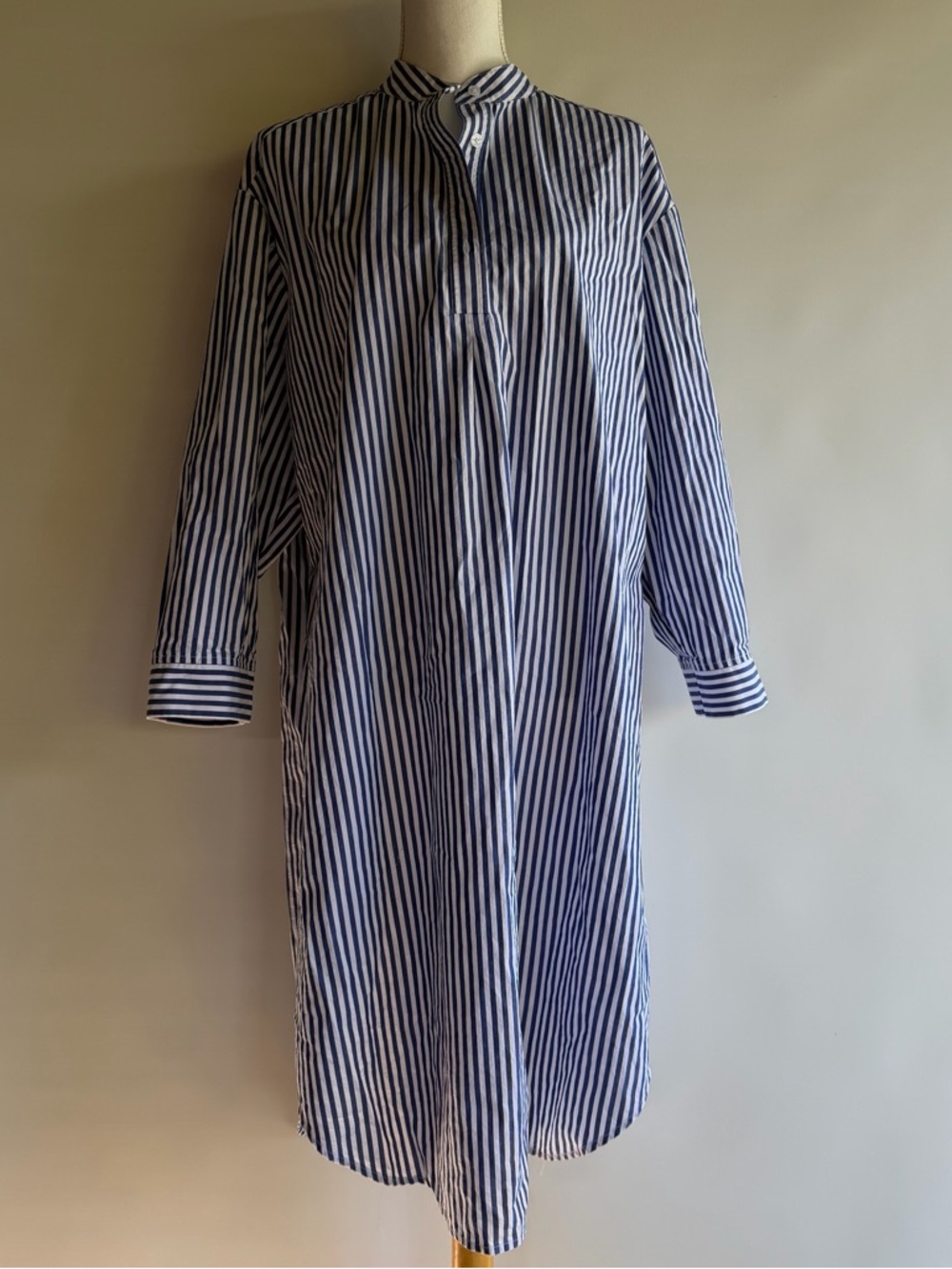 The J. Peterman Company Striped Shirt Dress - sz M
